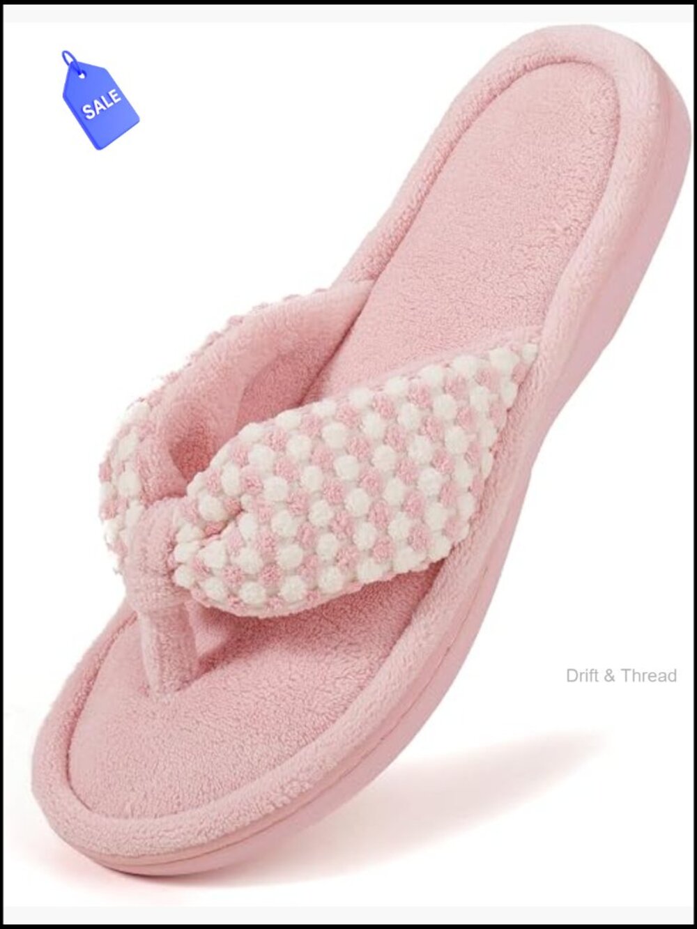 Memory Foam Flip Flop Slippers for Women Spa Thong Sandals Indoor Outdoor